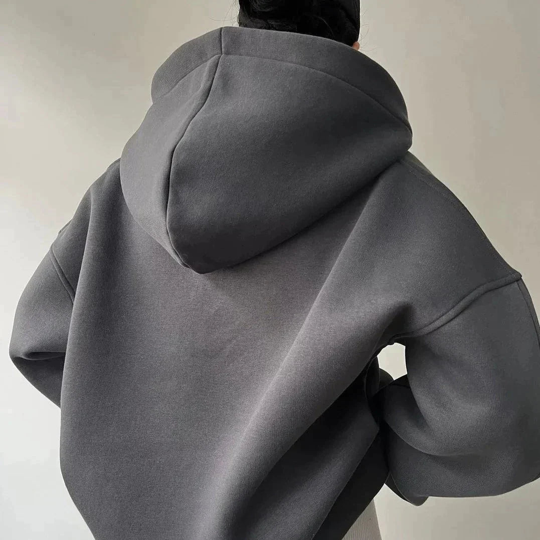Sweat-shirt hiver Elegance avec col en V
