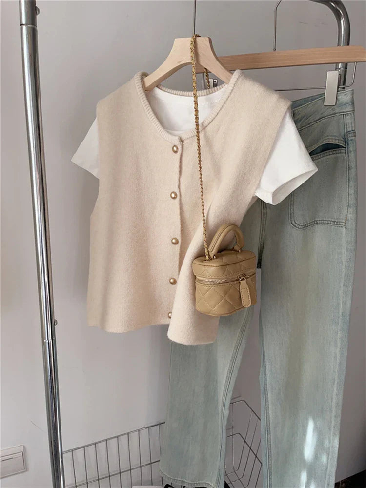 Margot – Gilet élégant avec boutons, parfait pour un look classique