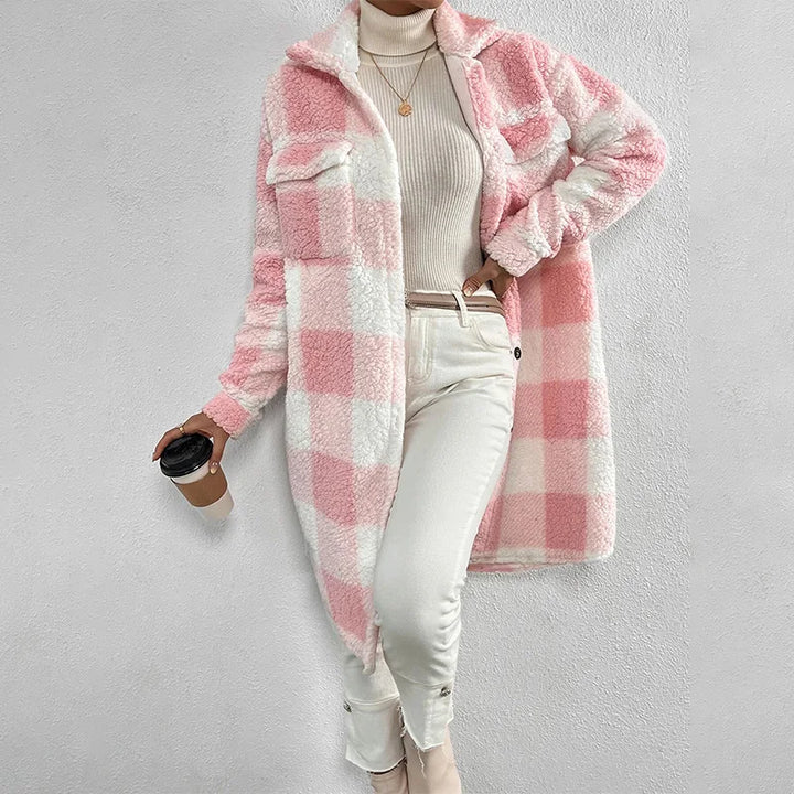 Gwenida | Manteau À Carreaux Pour Femme | Chaud
