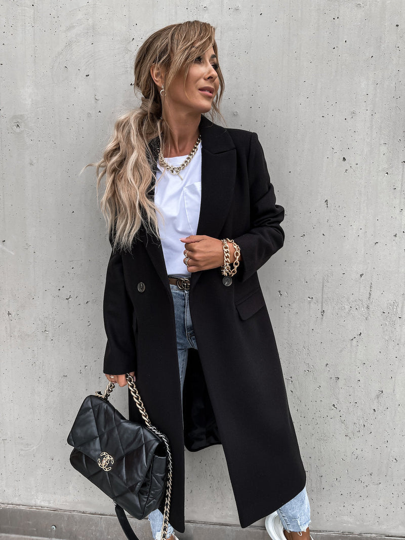 Isabeau – Gilet long d’automne élégant pour femme, tendance et confortable