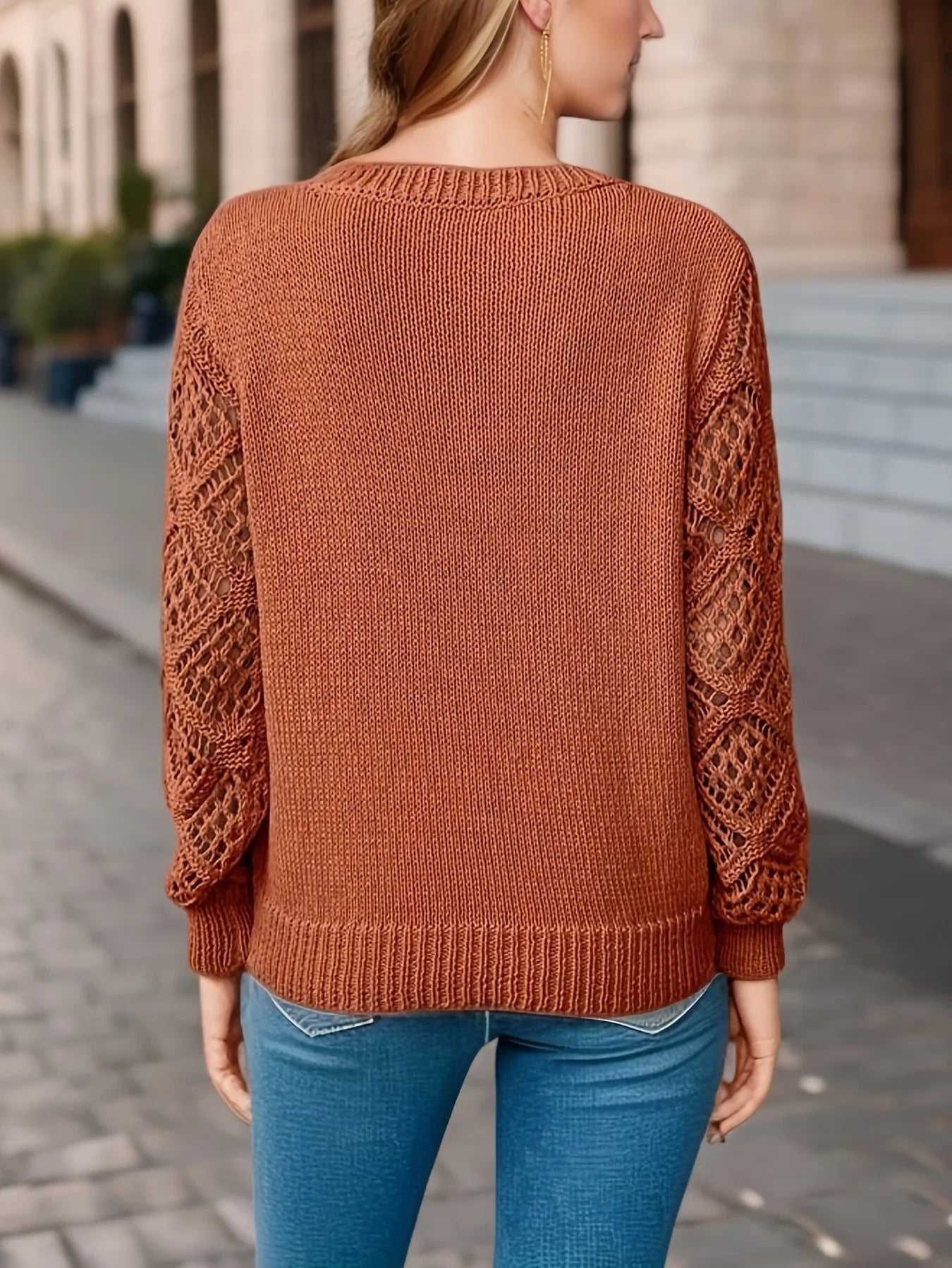 Sophie Paris® | Pull en maille à col en V pour femme