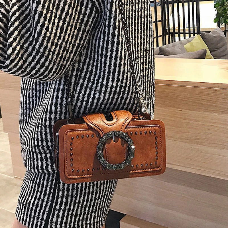 Édith – Sac bandoulière avec boucle vintage et allure intemporelle