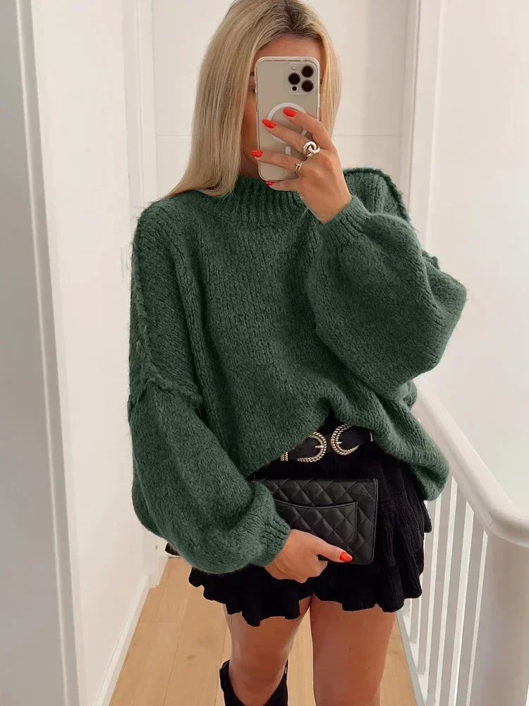 Théa – Pull décontracté pour femmes, polyvalent et tendance