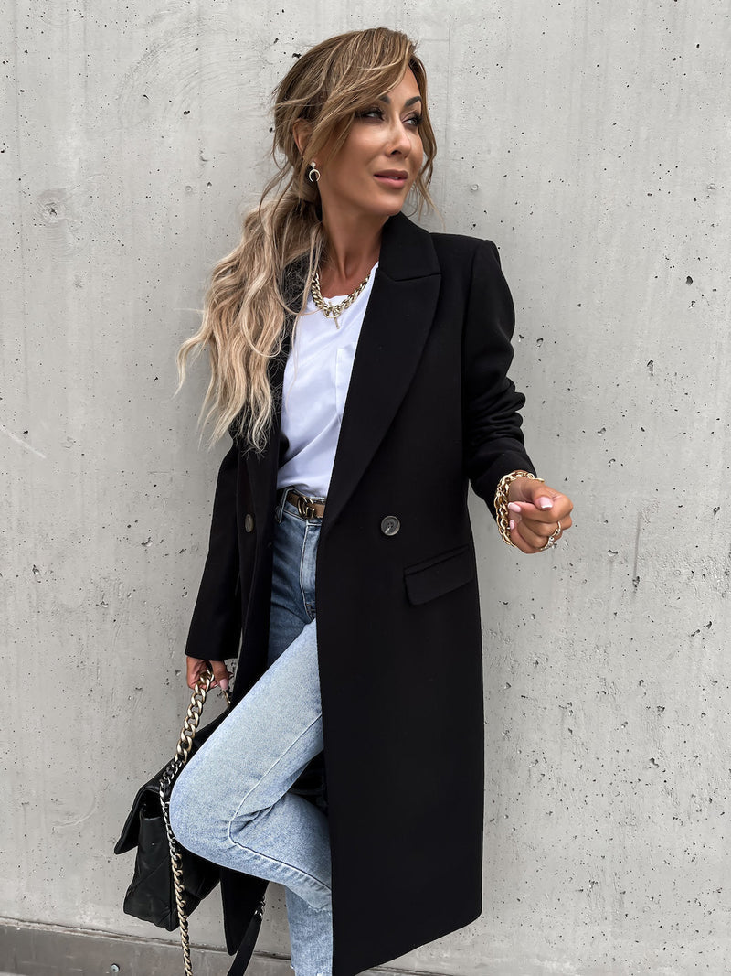 Isabeau – Gilet long d’automne élégant pour femme, tendance et confortable