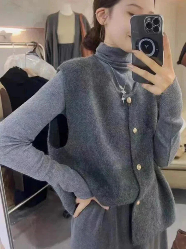 Margot – Gilet élégant avec boutons, parfait pour un look classique