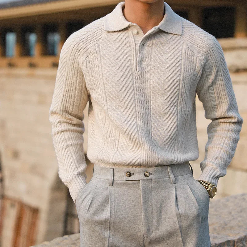 Thibault – Pull d’hiver chaud pour hommes, coupe décontractée et confortable pour un usage quotidien