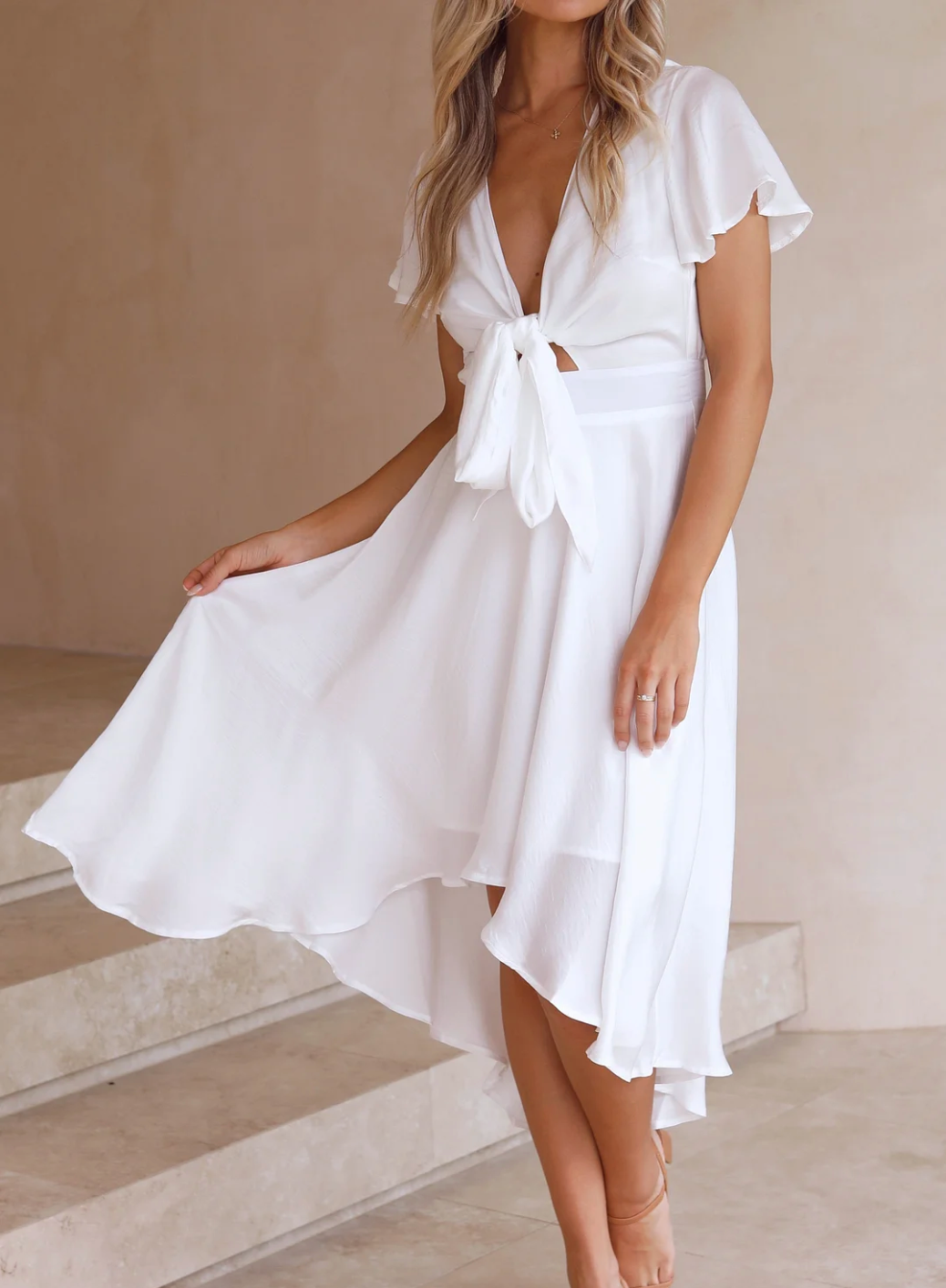 Astrid – Maxi-robe fluide avec un look raffiné et chic