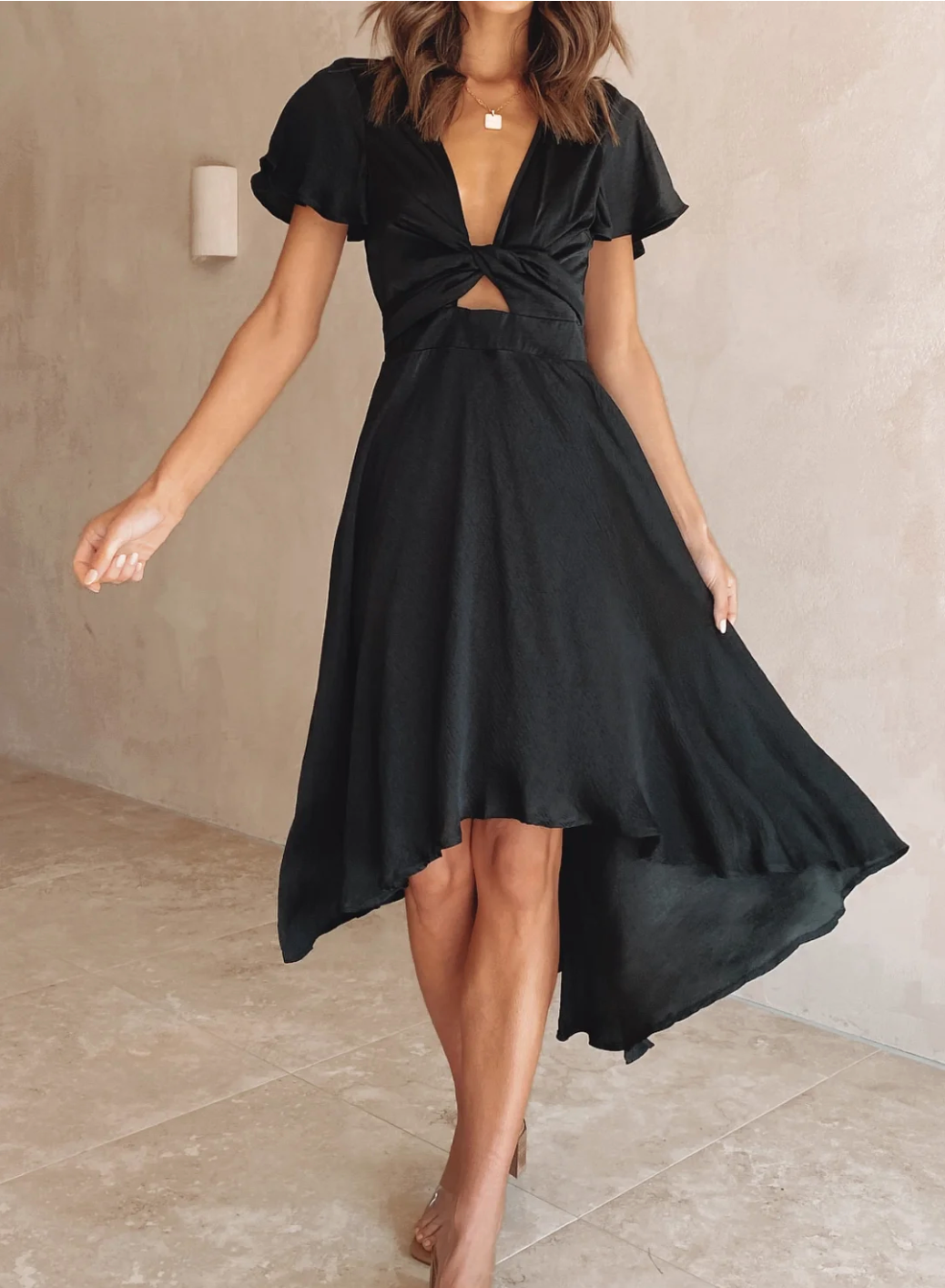 Astrid – Maxi-robe fluide avec un look raffiné et chic