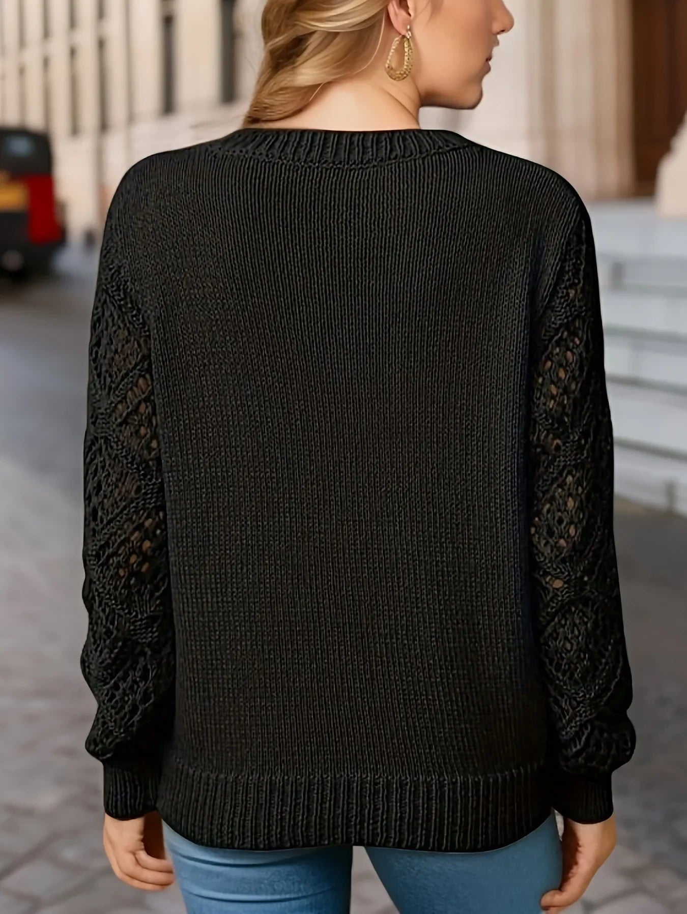 Sophie Paris® | Pull en maille à col en V pour femme