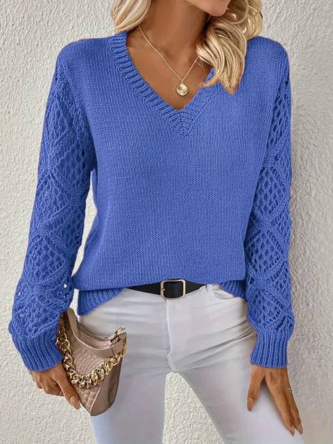 Sophie Paris® | Pull en maille à col en V pour femme