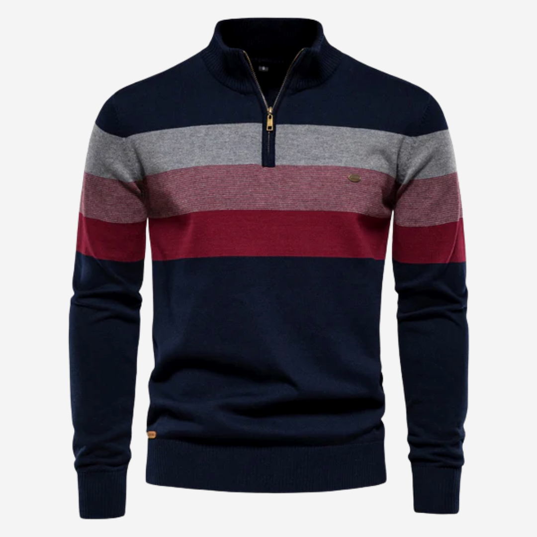 Stef – Pull rayé pour hommes, élégant et polyvalent