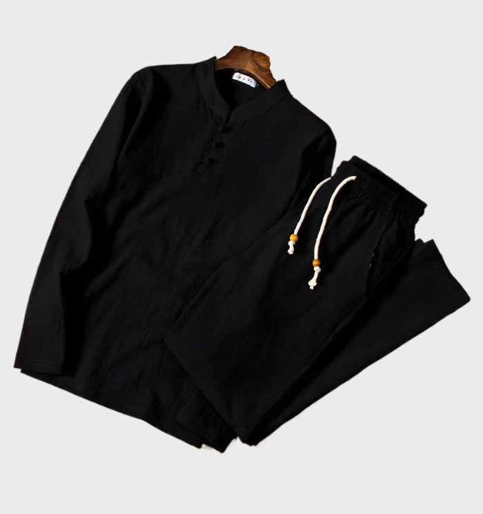 Thibault – Ensemble pour homme avec pull col rond et pantalon assorti