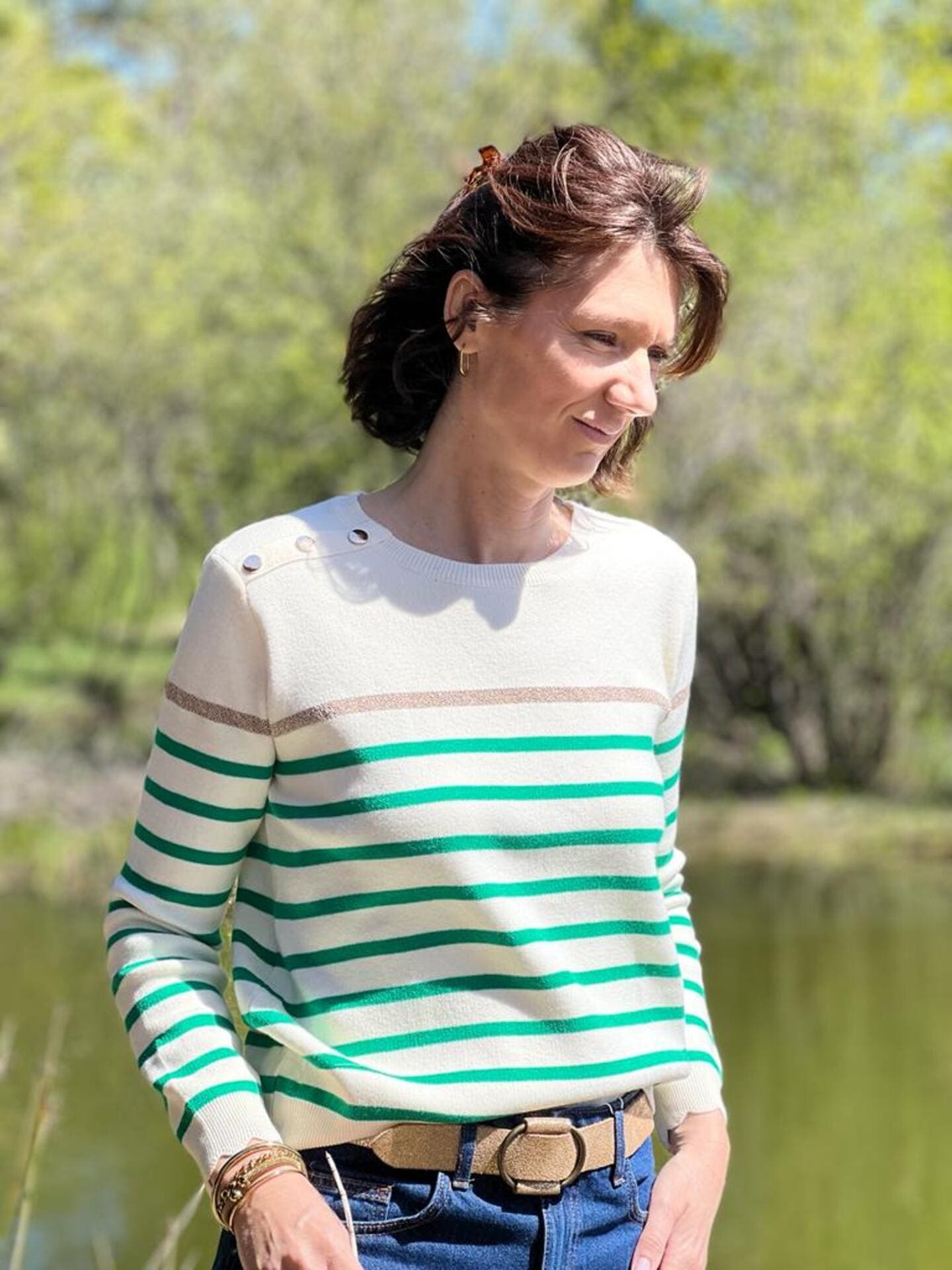 Pull marinière Linette