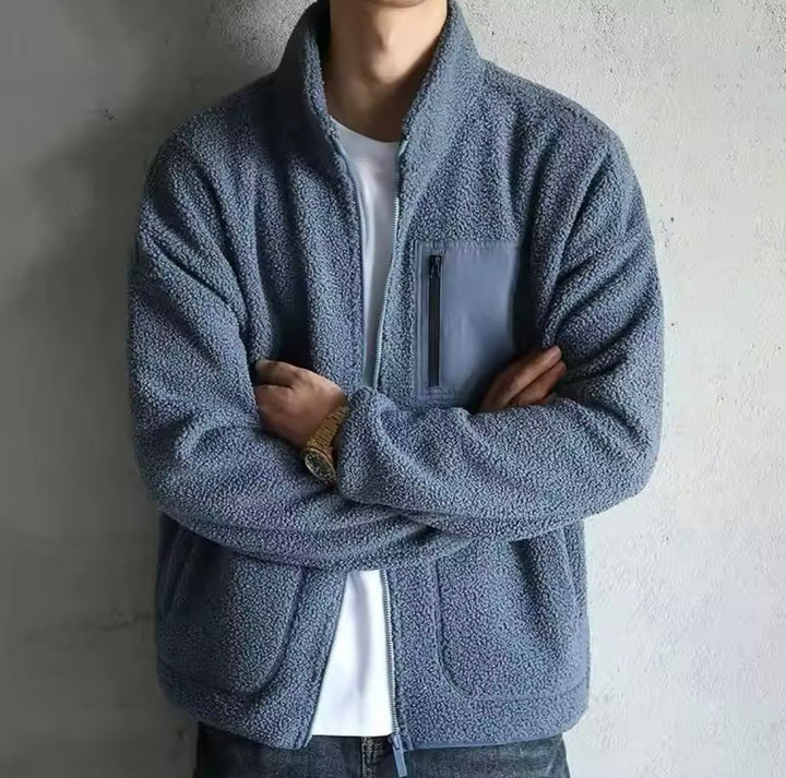 Xavier – Veste intemporelle pour hommes avec fermeture éclair
