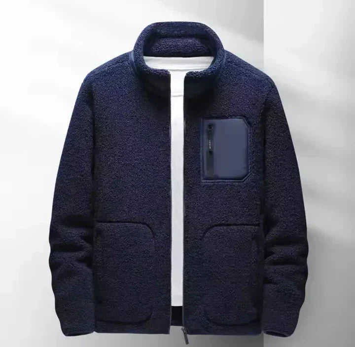 Xavier – Veste intemporelle pour hommes avec fermeture éclair