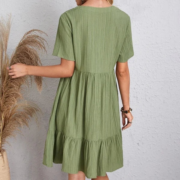 Veronica - Vêtements rétro à col en V pour femmes