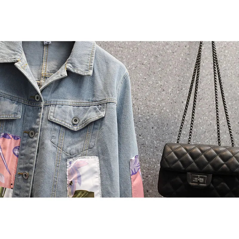 Marie - Veste en denim pour femme avec style et couleur