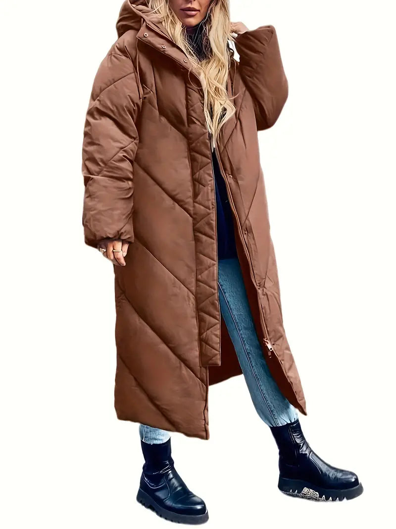 Mathilde – Manteau long d'hiver pour femmes avec un col élégant et raffiné