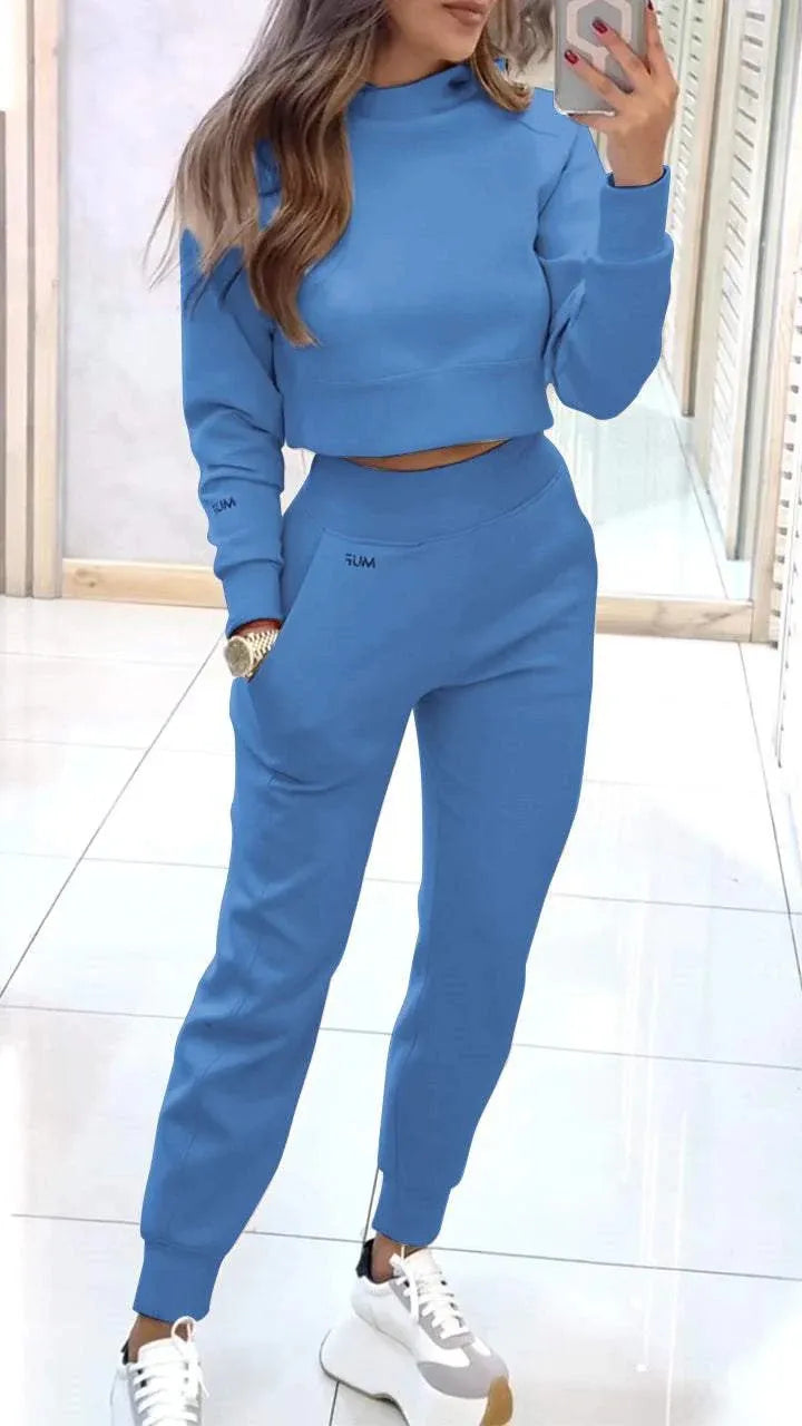 Ensemble Sport avec Col Montant vert