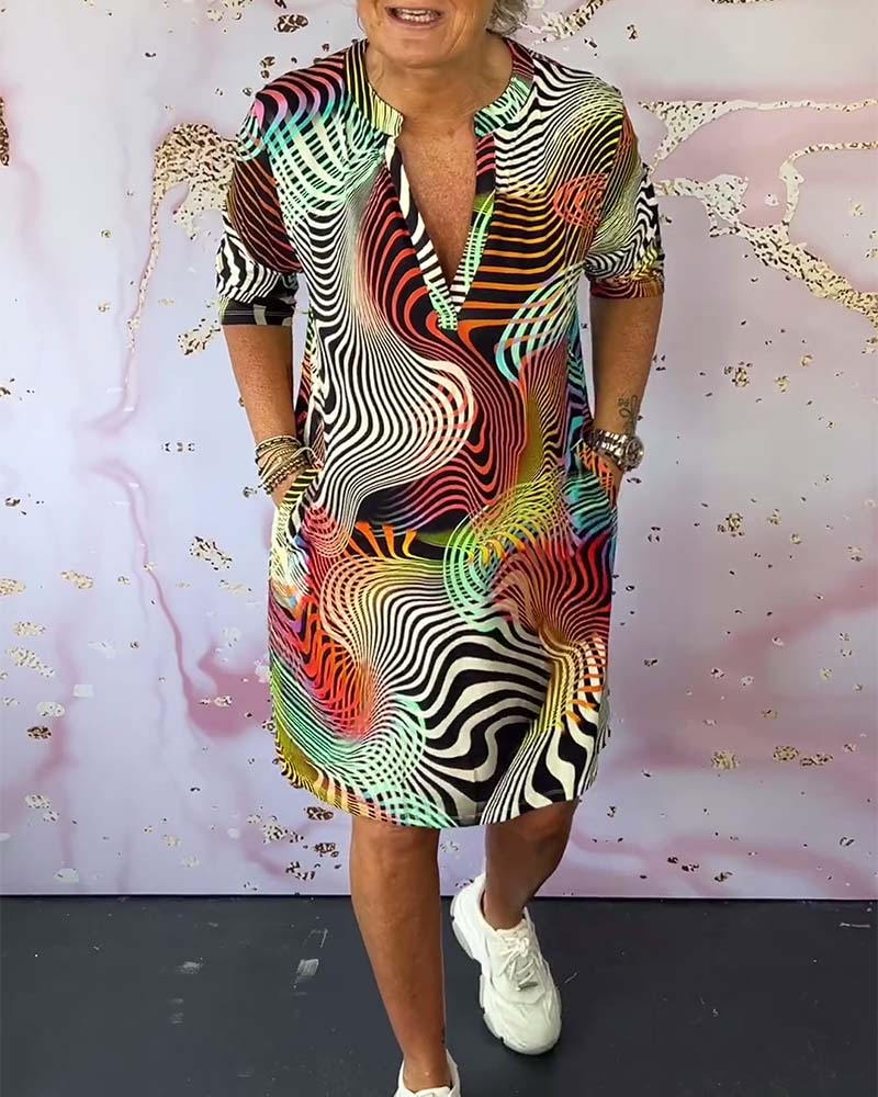 Robe Clara à imprimé coloré