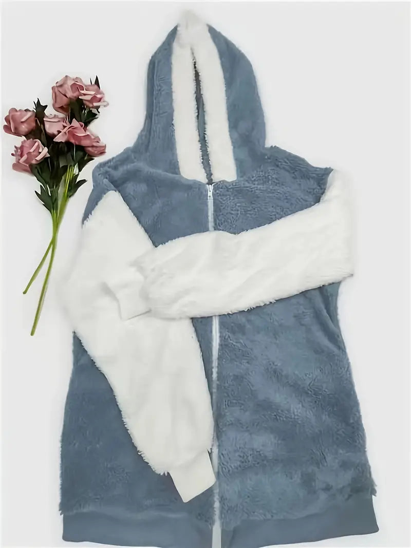 Riva Lefèvre® | Veste à capuche décontractée à manches longues avec fermeture éclair
