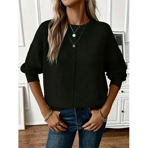 Daleyza | Pull Ras Du Cou Pour Femme | Manches Longues
