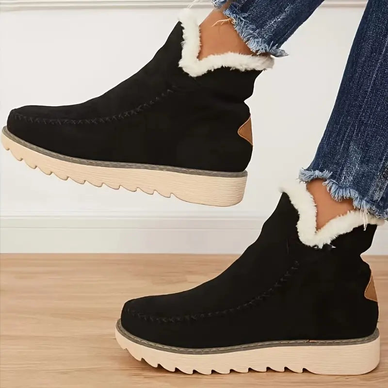 Ophélie – Bottes en peau de mouton chaude, élégantes et cosy