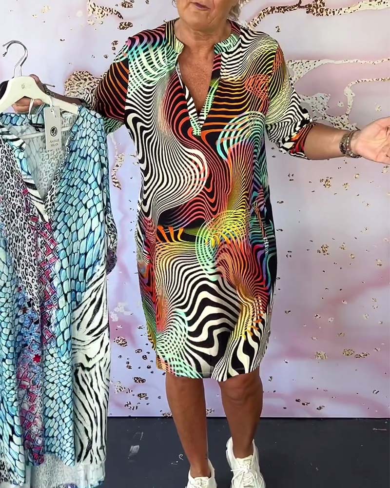 Robe Clara à imprimé coloré