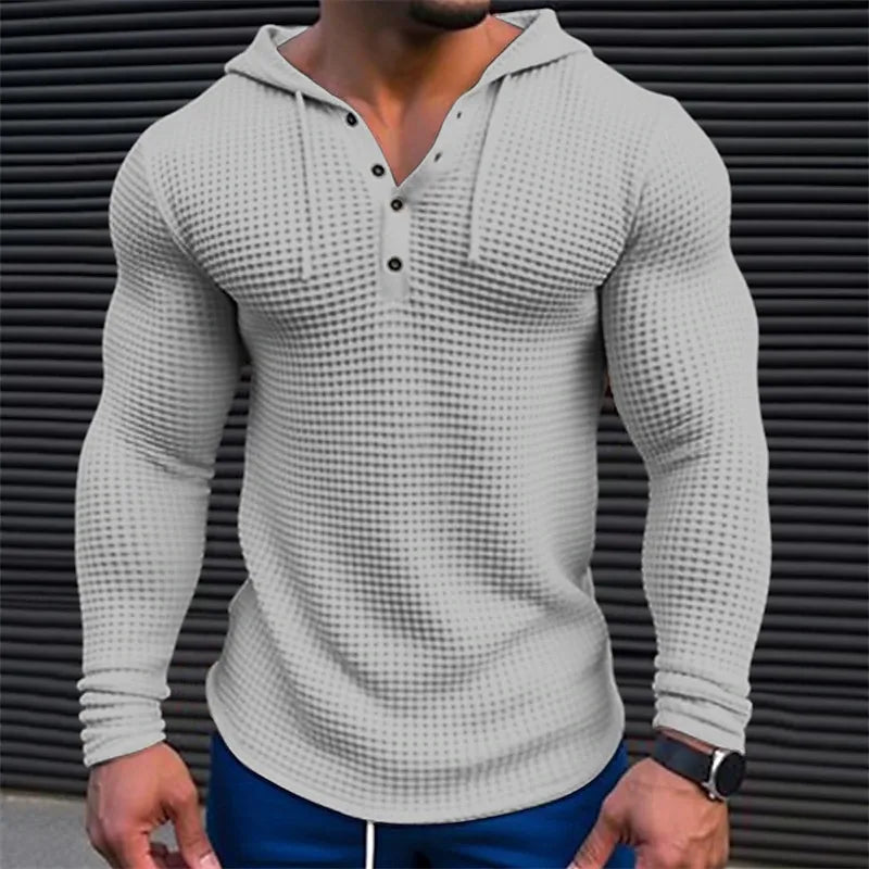 T-shirt à Manches Longues Homme gris