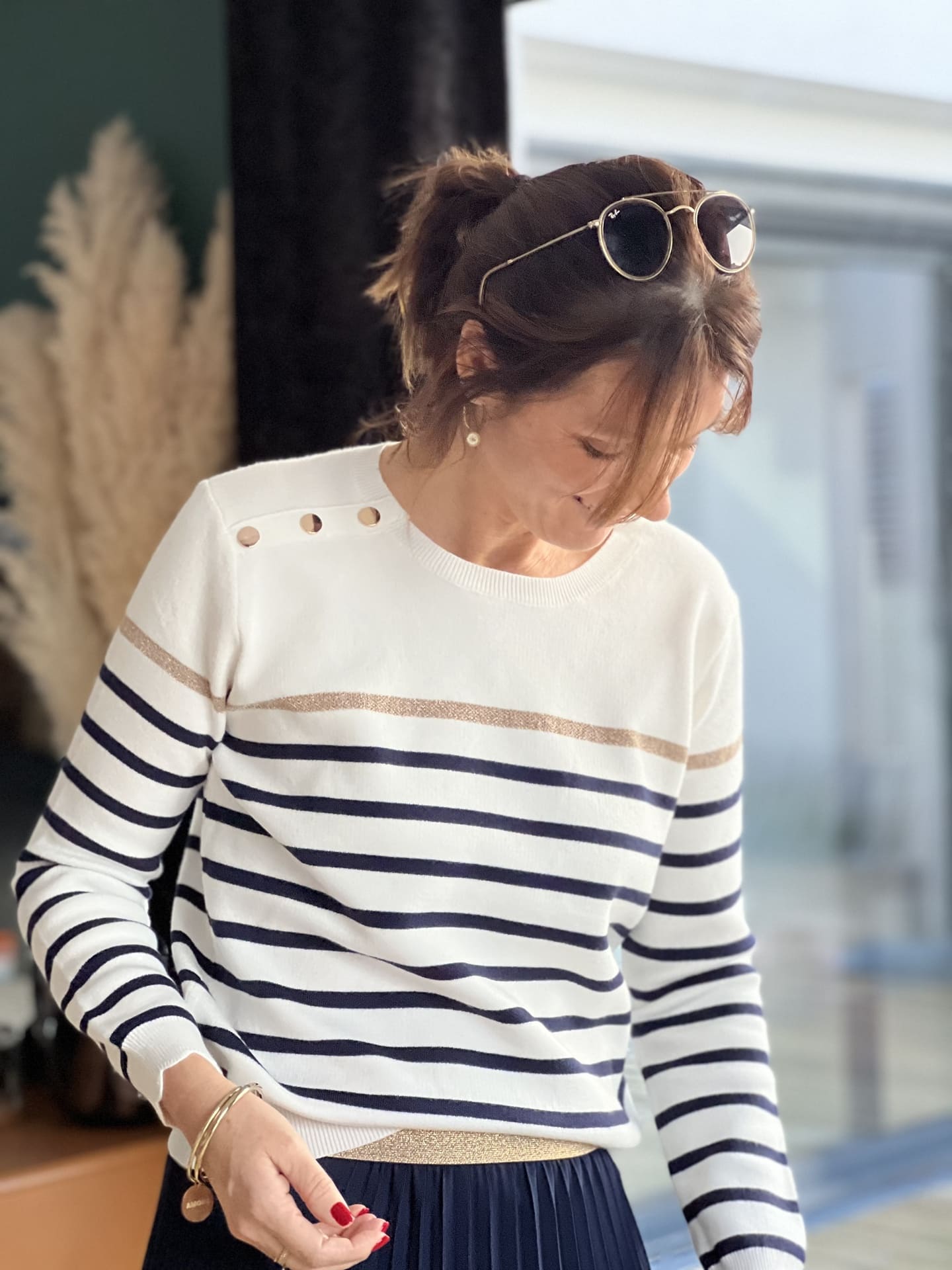 Pull marinière Linette