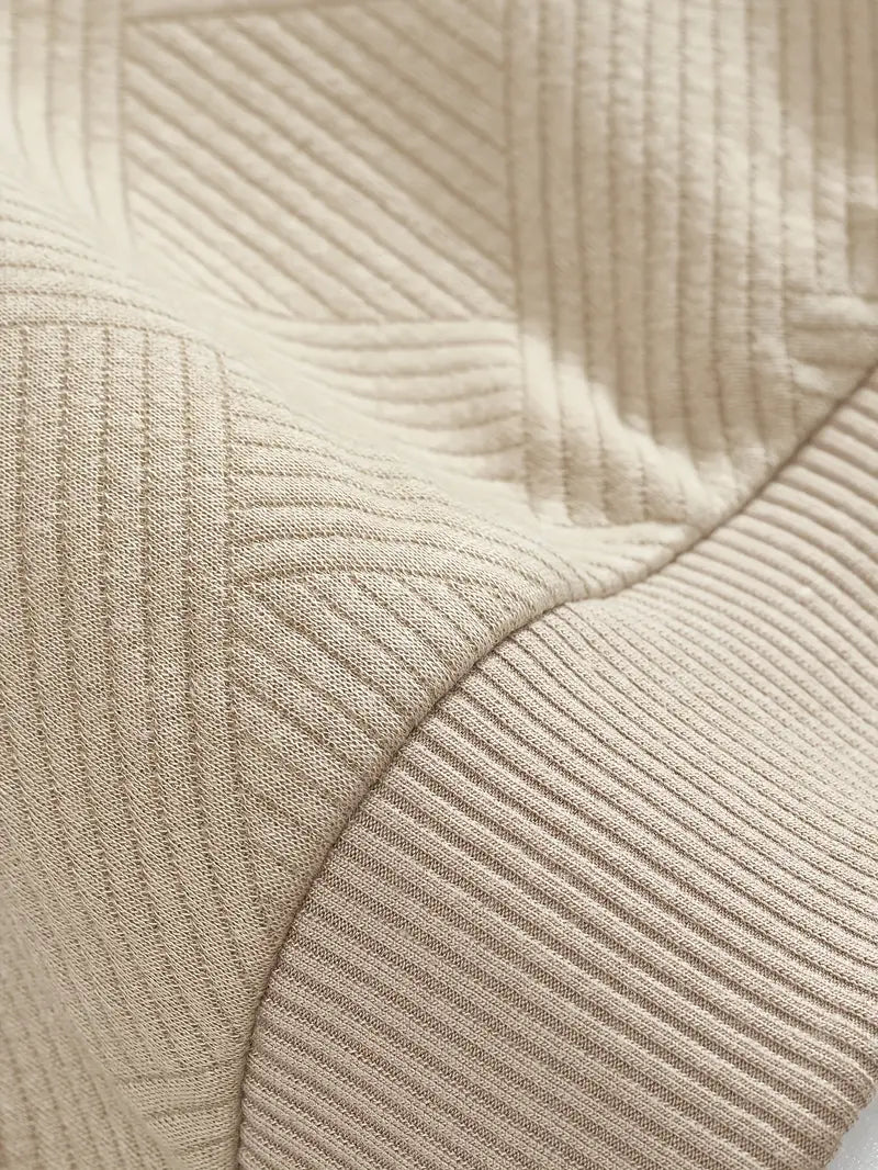 Jules – Pull vintage pour hommes avec fermeture éclair et motifs géométriques