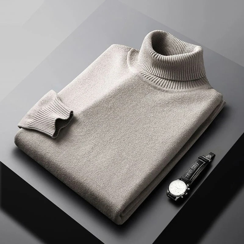 Milan – Col roulé classique pour homme, idéal pour l'hiver