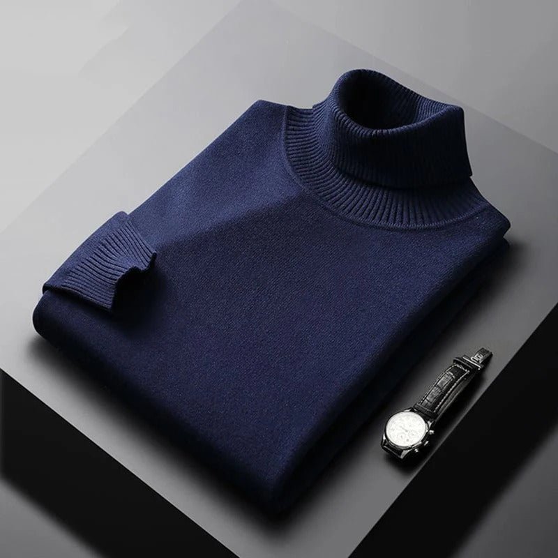 Milan – Col roulé classique pour homme, idéal pour l'hiver