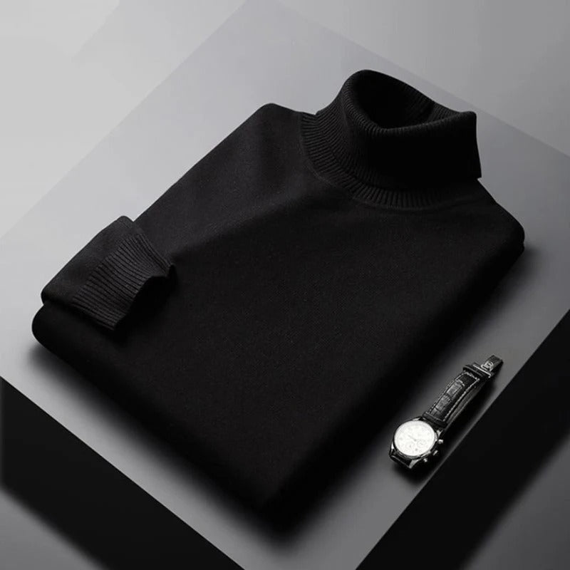 Milan – Col roulé classique pour homme, idéal pour l'hiver