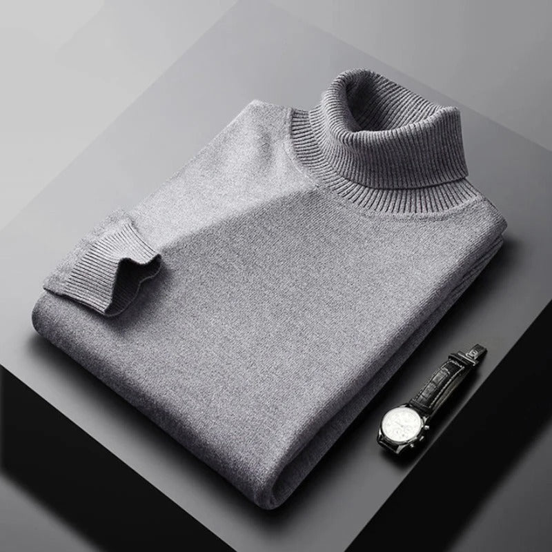 Milan – Col roulé classique pour homme, idéal pour l'hiver
