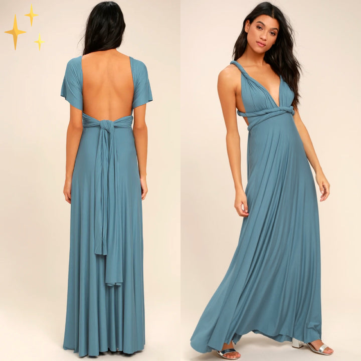 Marjolaine – Robe portefeuille élégante en lin respirant