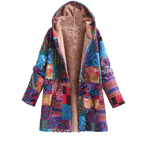 Palmer | Sweat À Capuche Patchwork D'hiver Pour Femme | Surdimensionné
