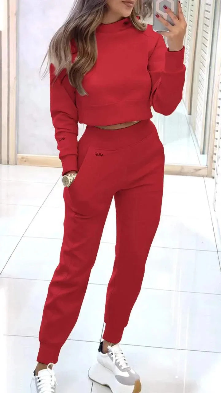 Ensemble Sport avec Col Montant vert