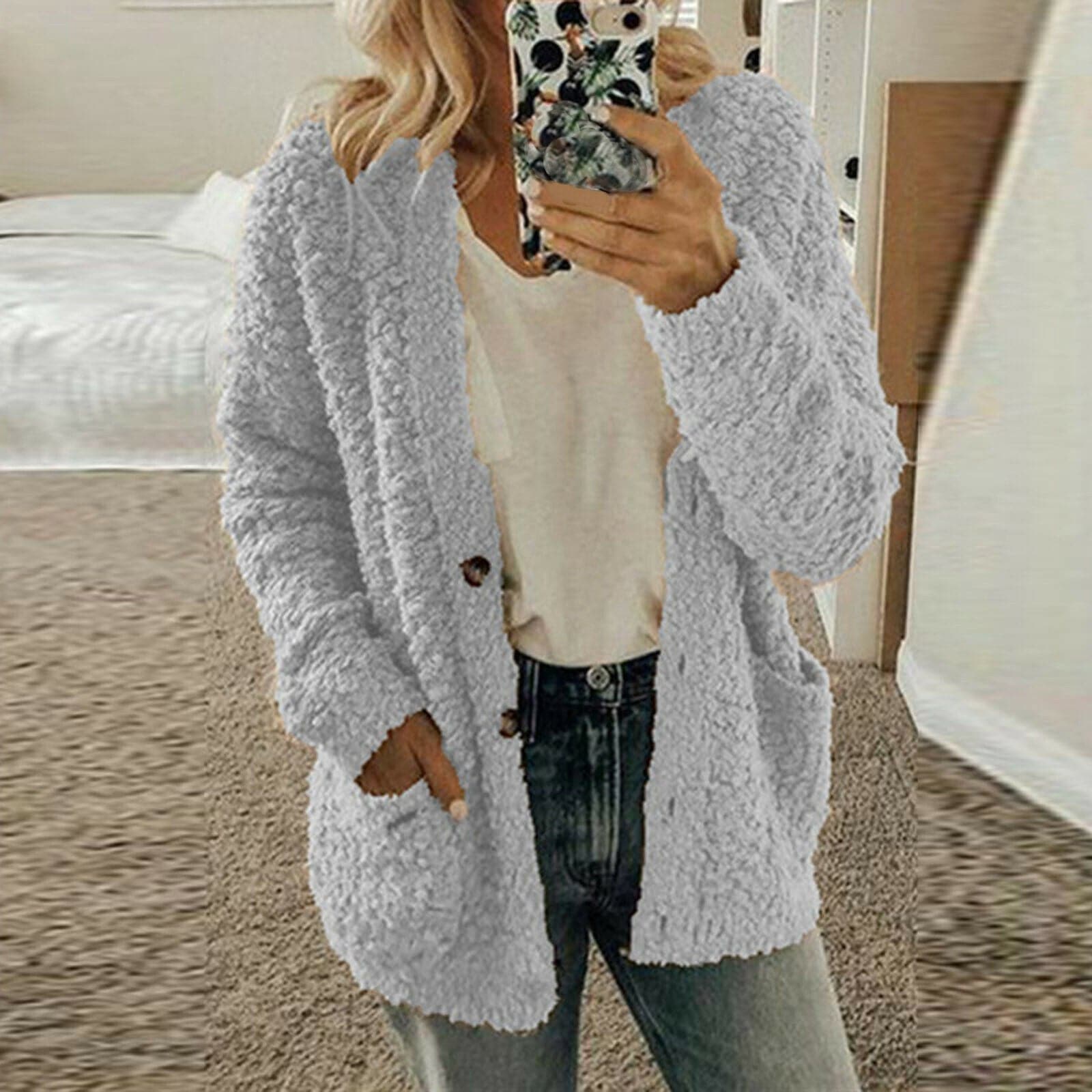 Joelle - Cardigan chaud et doux en laine
