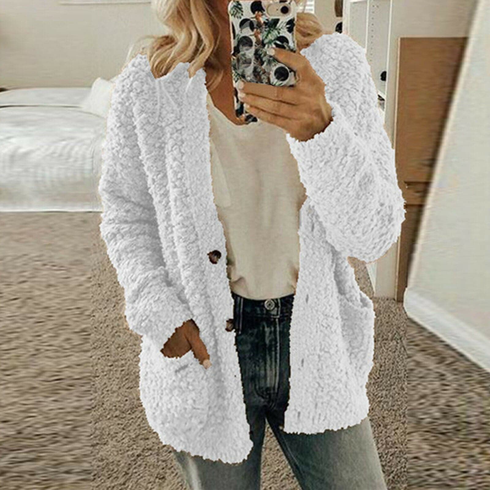 Joelle - Cardigan chaud et doux en laine