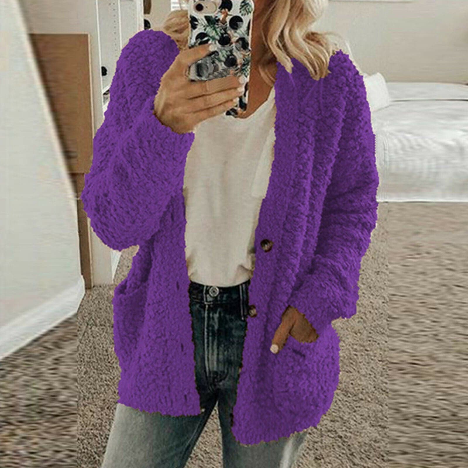 Joelle - Cardigan chaud et doux en laine
