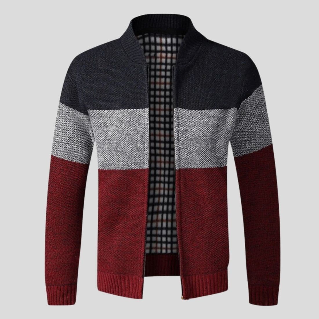 Andre - Cardigan design tricolore