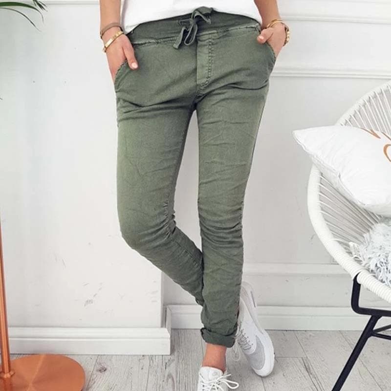 Femme - Pantalon coupe crayon élégant