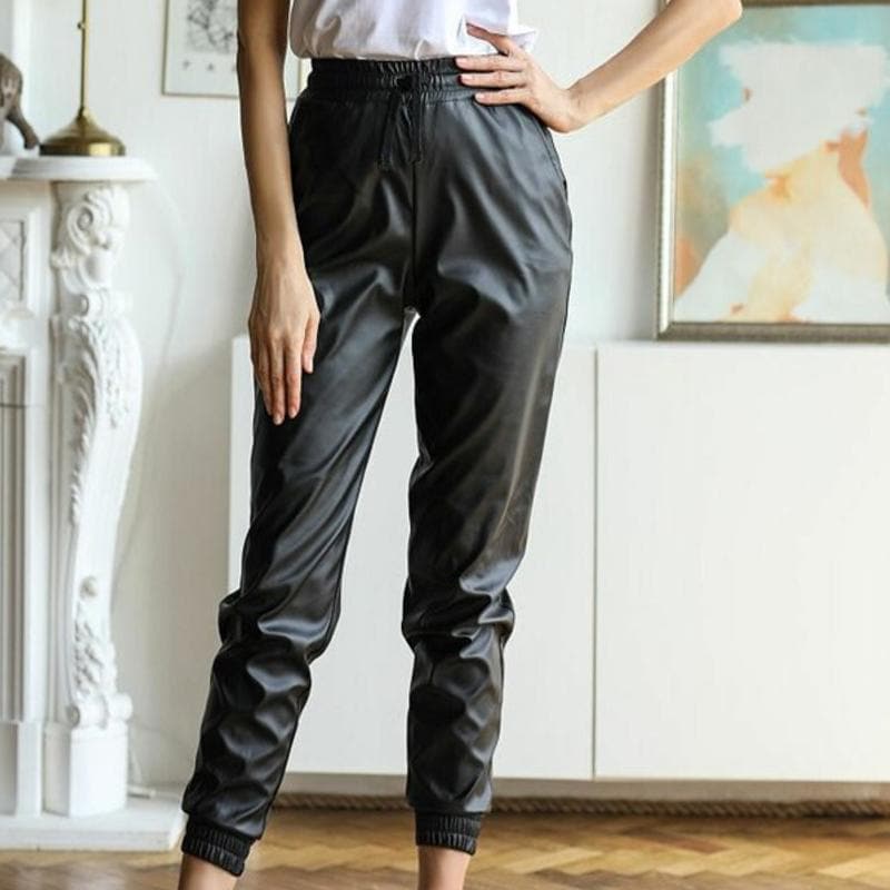 Ina - Pantalon en cuir de haute qualité