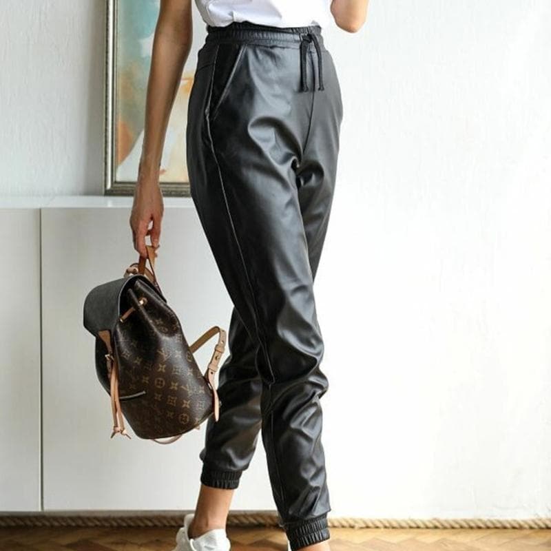 Ina - Pantalon en cuir de haute qualité