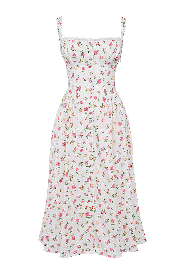 Boutique - Robe d'été mi-longue Blossom Breeze à imprimé floral