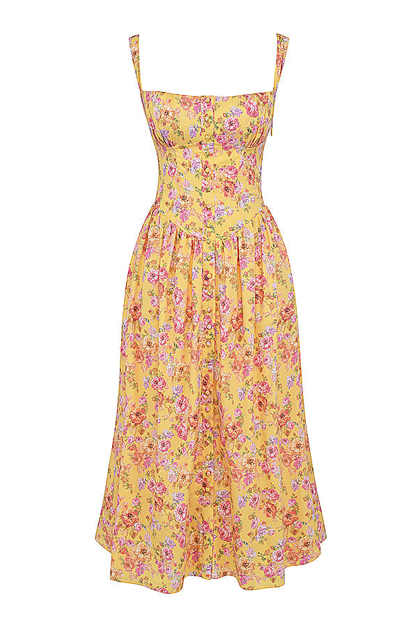 Boutique - Robe d'été mi-longue Blossom Breeze à imprimé floral