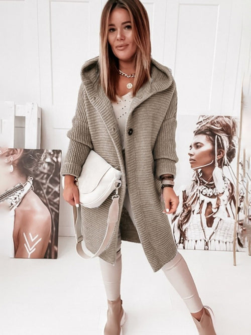 Tess – Gilet tendance avec capuche et manches longues