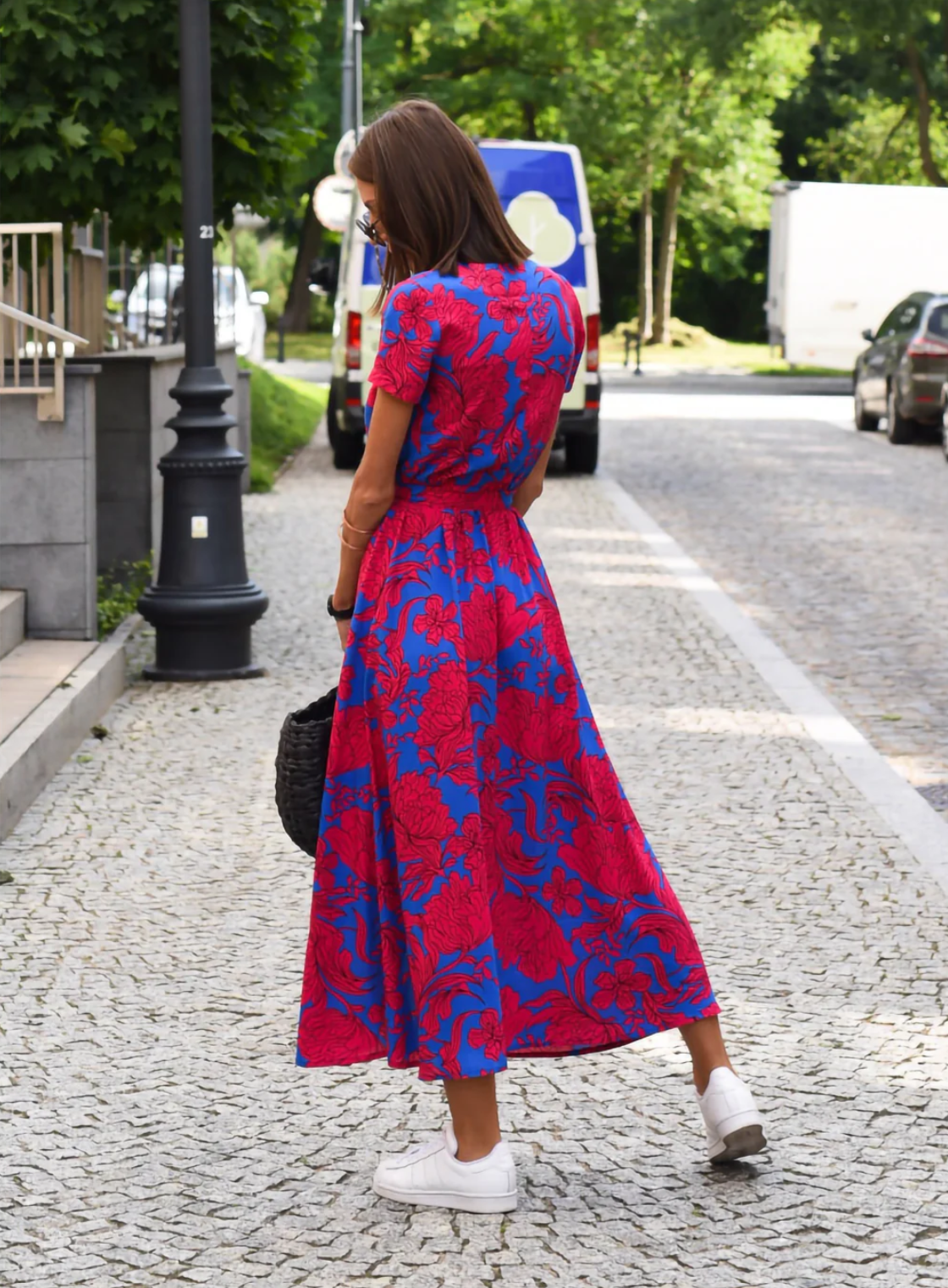 Anna - Robe à imprimé floral printemps/été