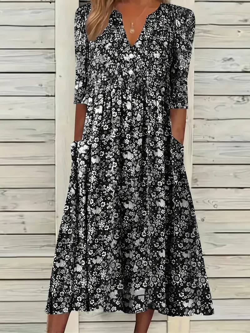 Celi | Robe D'été Fleurie Pour Femme | Midi